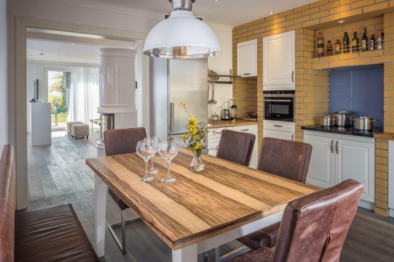 Villa Lotsenhaeuser Ruegen - Luxus Ferienhaus - 3 Schlafzimmer - Sauna - Dachterrasse Mit Boddenblick Бреге Экстерьер фото